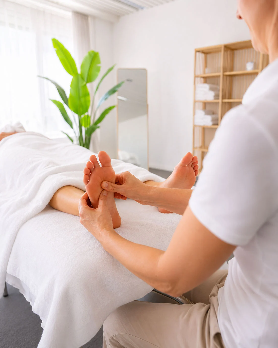 Fussreflexzonenmassage in der Praxis an der Neugasse 18 in Baar